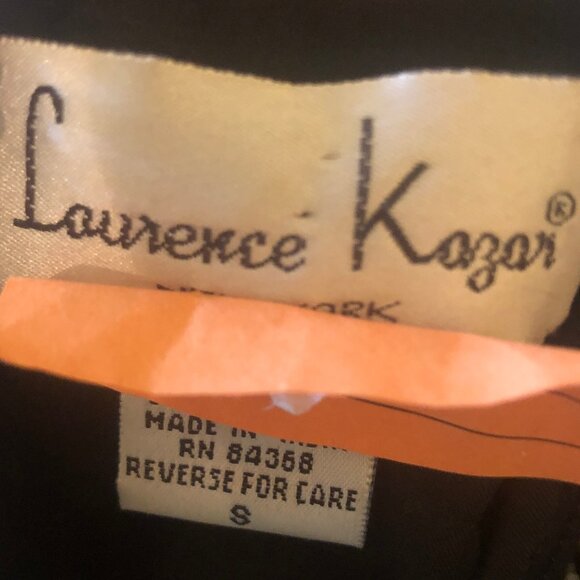 VINTAGE Laurence Kazar silk/beaded formal top sz S - Picture 4 of 13